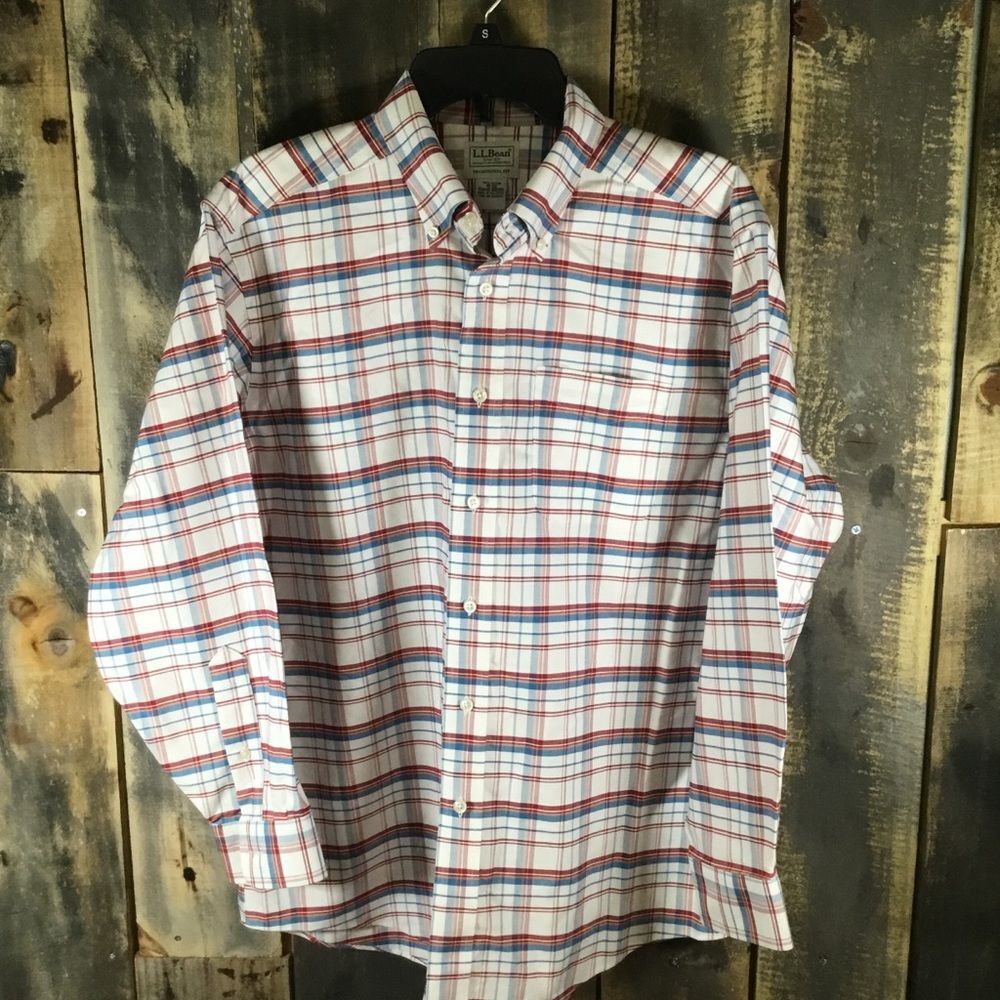 L.L. Bean long sleeve Oxford casual/dress shirt men’s size 16-32